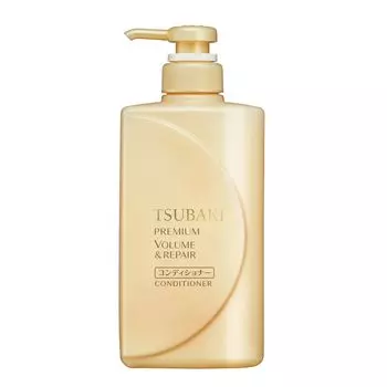 TSUBAKI Premium Volume Repair Conditioner Body Tsubaki Hari Koshi Liquid Beige Флакон 490 мл и упаковка