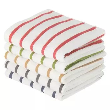 Tsubame Shimafuwa Senshu Towel Face Made in Border Organic Instant Quick Retro 34 x 80 68 g 5 Assorted Colors Towel s Towels, 5-Piece Set, Thin,