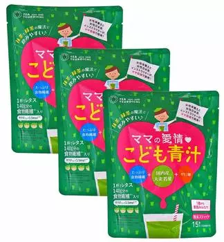 Tsuboichi Seicha Honpo Love Green Juice x Matcha Flavor Green Tea Без пестицидов Для мам и детей (3г 15П) (3 сумки)