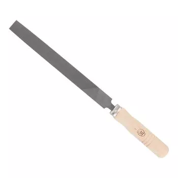 Tsubosan Ironwork Medium Flat with Wooden 200mm File, Grain, Handle, TE-2 чёрный