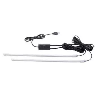 Tsuchiya Yac Автомобильные аксессуары для интерьера Светодиодная подсветка Радужная трубка Белый/Черный 10 x 50 x 20 мм PF-380