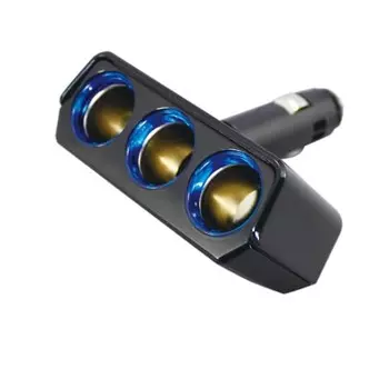 Tsuchiya Yac Автомобильные принадлежности для салона автомобиля Гнездо распределителя Кольцо Света Гнездо Тройное Направление Черный PZ-737