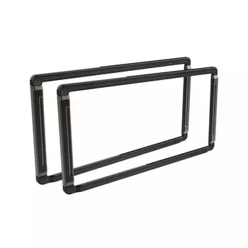 Tsuchiya Yac Car Supplies набор рамок для номеров, плотный черный 390 мм x 205 мм x 25 мм PF-399