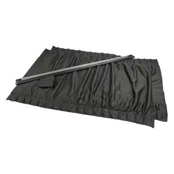 Tsuchiya Yac Принадлежности для салона автомобиля Солнцезащитная шторка Боковая шторка Растягивающаяся широкая 2 BK Размер S L-412