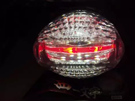 Tsuchiya Yac Truck Supplies габаритный фонарь Falcon Marker Akane Ichimonji светло-красный диаметр 84 x глубина 80 мм CE1873 прозрачный/хромированный/линейный