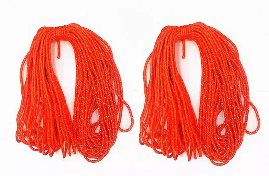 TSUCIA Направляющий трос для палатки со светоотражающим материалом Паракордовый трос для кемпинга на открытом воздухе x Палатка/Брезент (3мм 40м/Оранжевый)