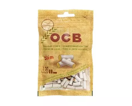 Tsuge Seisakusho Filter OCB Slim Naturals Diameter 6mm x Length 15mm 120 pieces