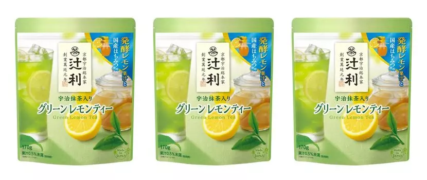Tsujiri Green Lemon Tea with Uji Matcha 170g x 3 pieces