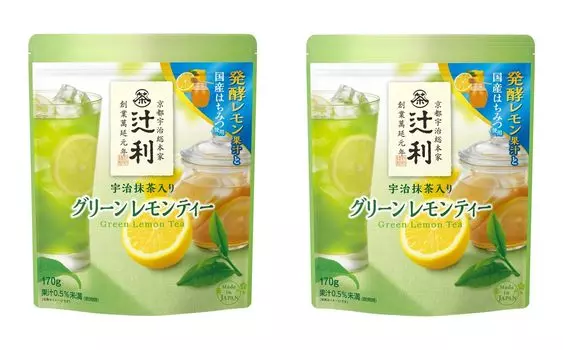 Tsujiri Green Lemon Tea with Uji Matcha 170g x 2 pieces