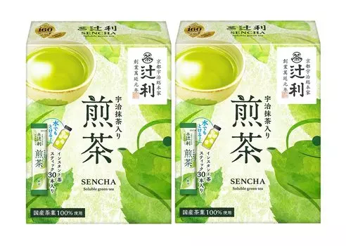 Tsujiri Uji Matcha Sencha 30P x 2 Boxes Powder (Stick)