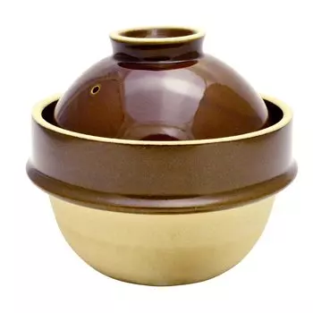 Tsukamoto Mashiko Ware Kamacco Rice Earthen Pot 1 Cup Brown 14cm Brown KM-1 коричневый