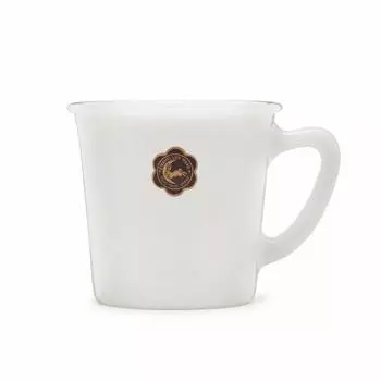 Tsuki Usajirushi Milk Glass Coffee Cup Made in Japan Gift Box White белый