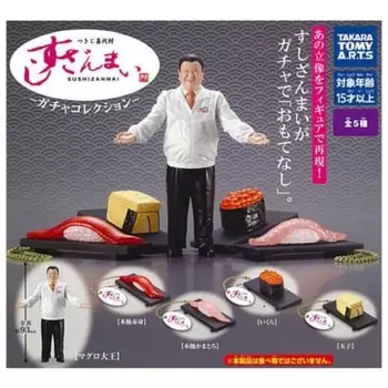 Tsukiji Kiyomura Sushizanmai Gacha Collection EAll 5 Types Set Full Complete Gacha Gacha Capsule Toy