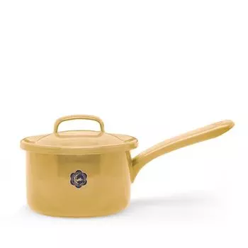 Tsukitoji Saucepan 12cm One Hand Pot with Lid Enamel Made in Japan Camel