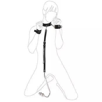 Tsukitoy Анальный крючок Наручники Наручники Ошейник Человеческий Sm Анальная пробка со свинцом Sm Товары Набор для ограничения Товары для ограничения Связанная женщина Интегрированное обучение Нет