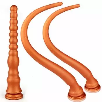 Tsukitoy Super Long Anal Plug Анальное расширение с присоской Толстая силиконовая анальная пробка для начинающих и продвинутых унисекс Общая длина 35 см 40 см 50 см