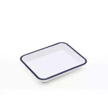 Tsukiusagi Jirushi Bat Medium Enamel Gray Stackable Size Variable тёмно-синий