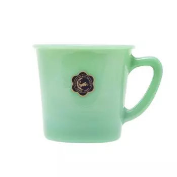 Tsukiusagijirushi Tsukiusagijirushi Tsukiusagijirushi Milk Glass Coffee Cup Made in Japan Gift Box Green зелёный