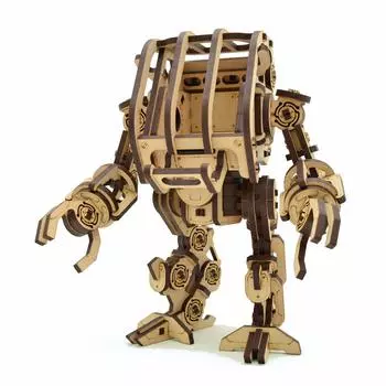 Tsukuro Desktop Robo Chiki Chiki 01 Gou Деревянный пазл 3D-пазл Подставка для смартфона Подарок робота