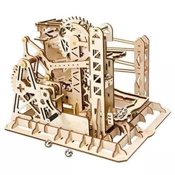 Tsukurun японское руководство по эксплуатации Robotime Moving 3D деревянная головоломка Coaster Series Marble Desu® [официальный продавец/включен японский язык] (LG503 Исследователь) бежевый