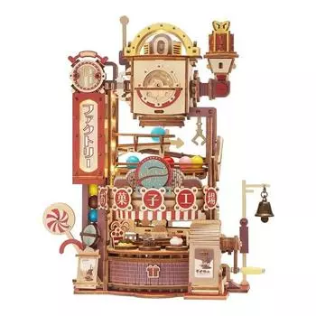 Tsukurun Японская инструкция по эксплуатации Robotime Moving 3D Wooden Puzzle Sweets Factory Desu® [Официальный продавец/Японский включен]