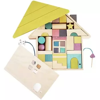 Tsumiki Building Blocks Wooden Building Sound Educational Christmas gg (Джиджи) Набор, Блоки, Игрушка, Игрушка, Мальчики, Девочки, День рождения, Подарок, Kiko+