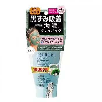 TSURURI MILD SEA CLAY PACK маска для лица с глиной и морскими водорослями, 150 гр
