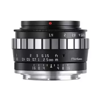 TTArtisan 23 мм C RF Mount Black x Silver Lens Famous Optics Гарантия 2 года f/1.4 EOS-R APS-C