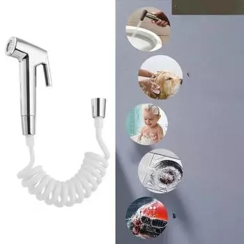 Туалет Биде Душ Распылитель Ручной Биде Смеситель Распылитель Нержавеющая Сталь Ванная Комната Экономия Воды Чистка Ванной Душевая Головка