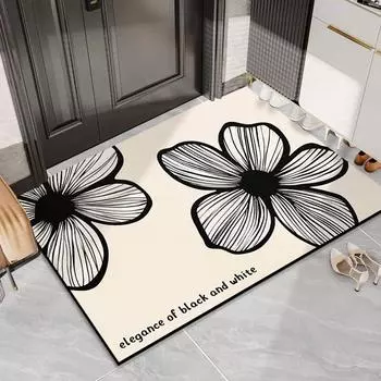 Туалет Диатомовая грязь Простой бытовой впитывающий коврик для ног Коврик для унитаза Коврик для мытья водой Впитывающий нескользящий 40 * 60CM diatom mud