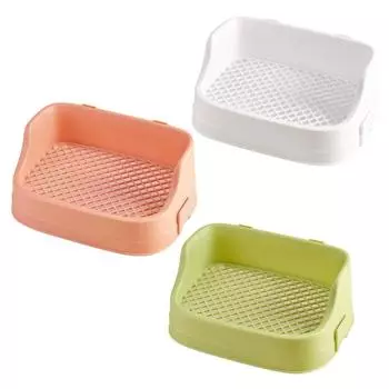 Туалет для домашних животных, лоток для туалета, лоток для обучения горшку, туалет для домашних животных, лоток для морских свинок X3UC розовый