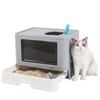 Туалет для кошек BingoPaw Cat Dome Туалет для кошек из Full Включает в себя: Полностью без запаха Корпус, Форма, Выдвижной Тип, Большой, Сверху, Большой, Защита от брызг,