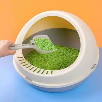 Туалет для кошек для домашних животных, туалет с защитой от брызг, полностью закрытый, непротекаемый, дезодорирующий, кошачий туалет, пластиковая песочница, гигиеническое судно для кошек синий