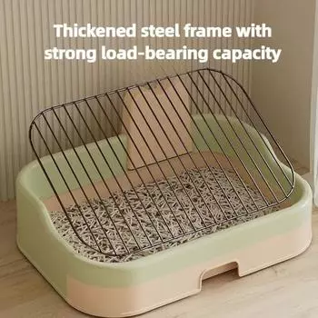 Туалет для кошек и собак с ящиком, легко чистится, специальный туалет для собак, высокая грузоподъемность, лоток для кошачьего туалета, товары для животных серый