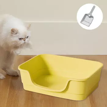 Туалет для кошек с функцией просеивания для разных размеров белый