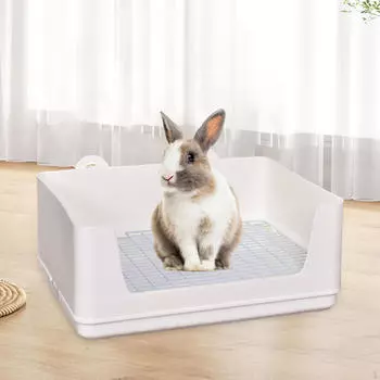 Туалет для мелких животных розовый