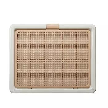 Туалет для собак 65X52CM Туалет для домашних животных 60 кг Большой лоток для собак Широкий лоток для собак Легко моющийся антибактериальный лоток-коробка Белый (65X52X4.5CM, Кофейный)