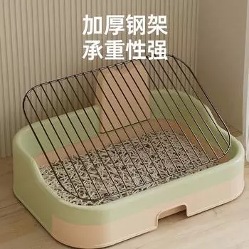 Туалет для собак большого размера с высоким ограждением из железной сетки плоского типа, защищающий от брызг мочи, легко чистится, очень большой собачий горшок High fence iron fram