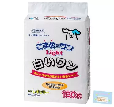 Туалет Ежедневно Мочиться Часто Один Светло-белый Один Легко увидеть цвет мочи Белая простыня для собак и маленьких собак 45 x 33 см Обычная 180 листов [Для домашних животных белый