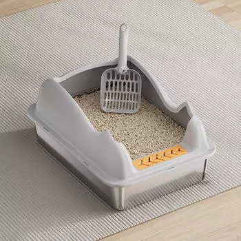 Туалет, песочница для кошек, ящик для домашних кошек Deep grey