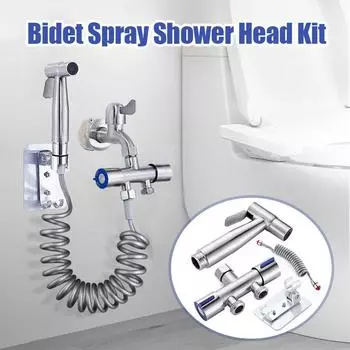 Туалет Ручной Биде Душевая Головка Душевая Головка Душевой Комплект Shatta Медный Клапан Ванная Комната Биде Распылитель Струйный Кран Держатель Шланга