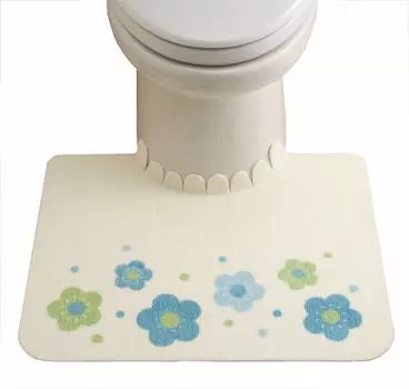Туалет Sanko Stays in Prevents Floor 60 x 47 Made in Коврик, Место, Пятна, Дезодорирующий, Цветок, Синий, см, Всасывание, Япония, OE-60