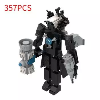 Туалет Супер Скибиди Титан Монитор Конструктор Абс Сборная Игрушка Подарки для Фанатов