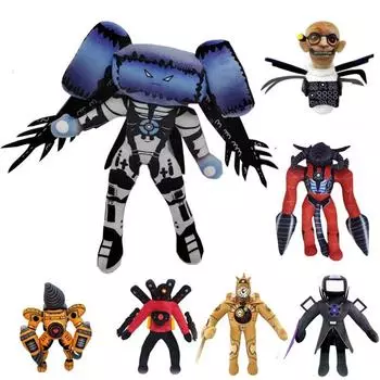 Туалет Титаны Дрель Человек Модернизация Телевизор Мужчина Женщина Оператор Часы Динамик Мужчина Плюшевая Мягкая Игрушка Кукла