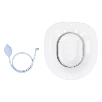 Туалет Ванна Приседание Свободный Уменьшить Боль Защита От Проливания Водный Массаж Складная Сидячая Ванна Со Смывом Для серый