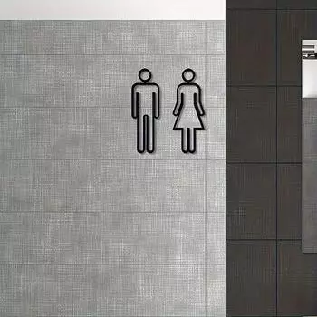 Туалет Знак Ванная Комната Туалет Напоминание Знак Подвесная Табличка Для Бизнеса Компании Офиса Общественная Дверь Стена