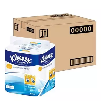 Туалетная бумага Kleenex 8 рулонов по 8 упаковок [продажа коробок] долговечные 82,5 м белый