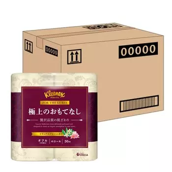 Туалетная бумага Kleenex Superlative Hospitality, 4 рулона, 30 м, двойная, 10 упаковок [продажа коробок] белый