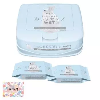 Туалетная бумага Napier Oshiri Celebrity Wet Type, в листах, 60 сменных блоков x 160 листов оптом, оригинальная бумага включена [40 + 2] Набор, всего, покупка,