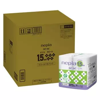 Туалетная бумага Nepia Nepinepi рулон раз рулон Без запаха 64 рулона рулоны x 8 FSC 1.5 37.5м (двойной) (8 упаковок) [Элемент дела]